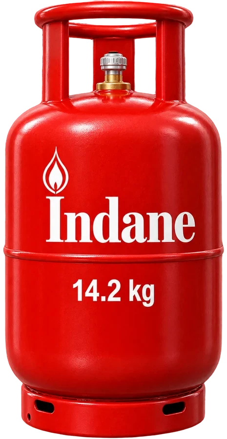 Indane 14.2 kg domestic LPG cylinder